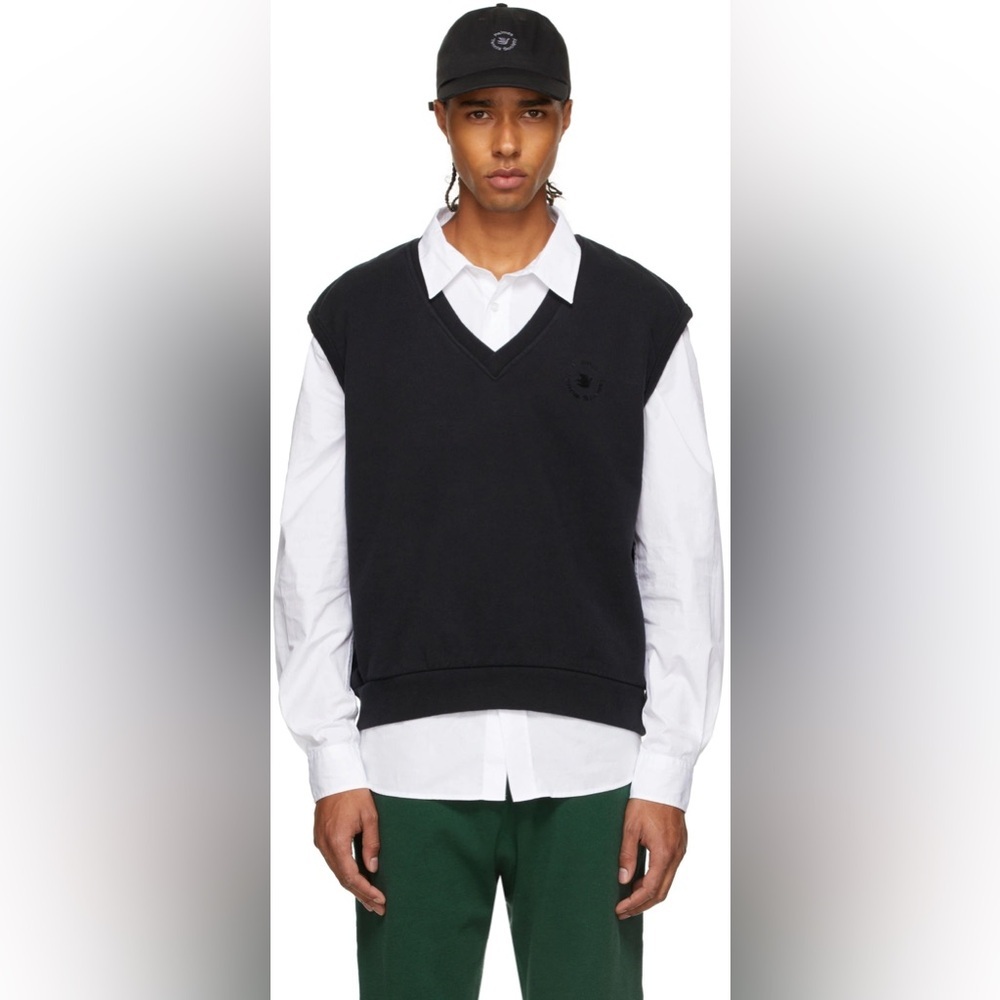 NEW PALMES SSENSE LEO VEST black large